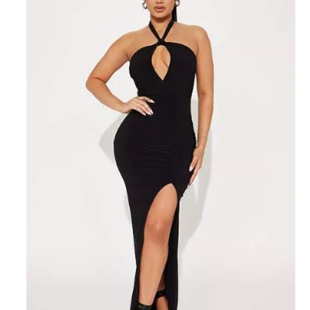 Black Halter Dress